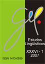 Estudo linguistico - XXXVI - n. 1 - 2007 
