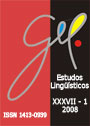 Estudo linguistico - XXXVII - n. 1 - 2008 