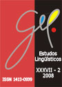 Estudo linguistico - XXXVII - n. 2 - 2008 