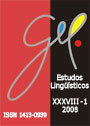 Estudo linguistico - XXXVIII - n. 1 - 2009 