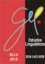 Estudo linguistico - XLI - n. 3 - 2012 